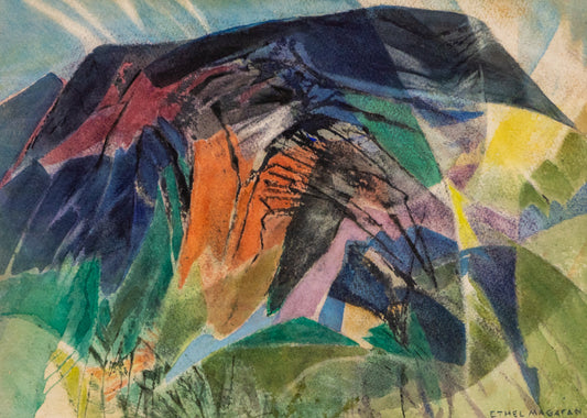 High Above the Valley (Colorado), Painting, circa 1970