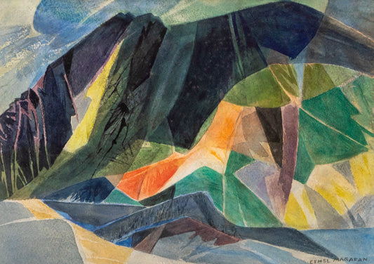 Evening Mountain (Colorado), Painting, circa 1970