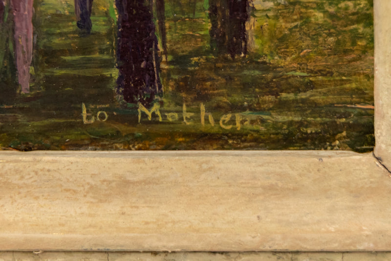 Early Spring, Painting, dated 1944, Ethel Magafan (1916-1993), Painting, 10 ½ x 13 ½ inches, Shipbox: ShipBox-S, Horizontal, Small, Framed, oil, masonite, dated 1944, 1900-1949, 1940s, 20th CENTURY (1900-1999), Ethel, Magafan, Landscape, Women Artists, Broadmoor Art Academy - Colorado Springs Fine Arts Center, Woodstock Artist Colony, Fine Art