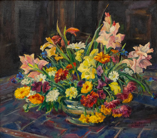 From Carla's Garden - Just Before Frost, Painting, 1938