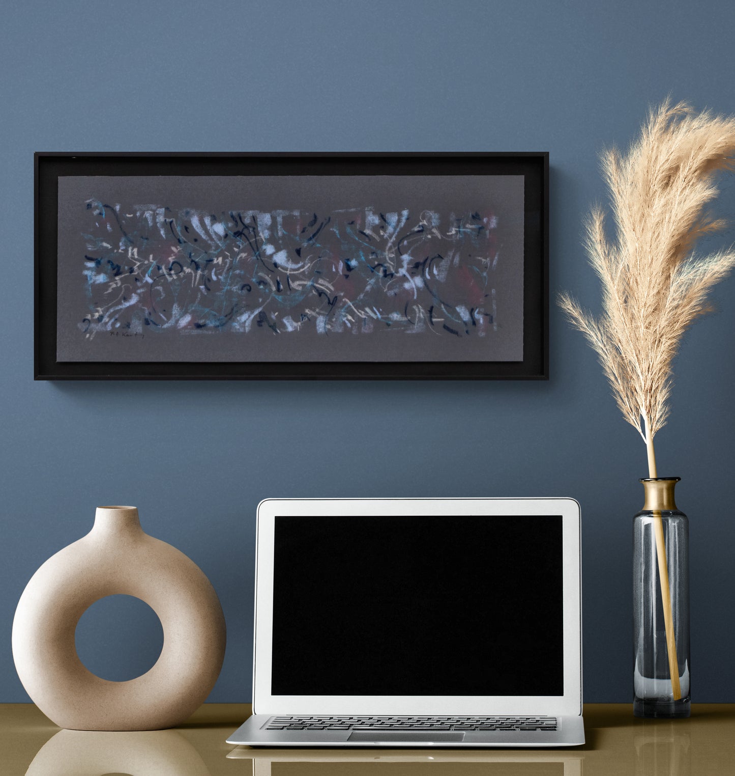 Untitled (Symphony in Gray or Homage to Jackson Pollock Number 10), Painting