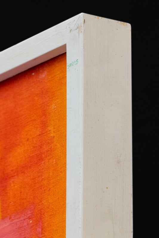 Change World (Abstract in Red, Orange, Black, Yellow, and Blue), Painting, dated 1964