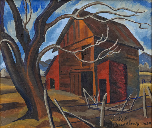 Double D Ranch, Painting, dated 1934