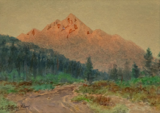 Untitled ( Mountain Landscape with Road), Painting