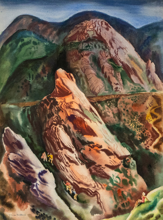 Tourists, Painting, dated 1942