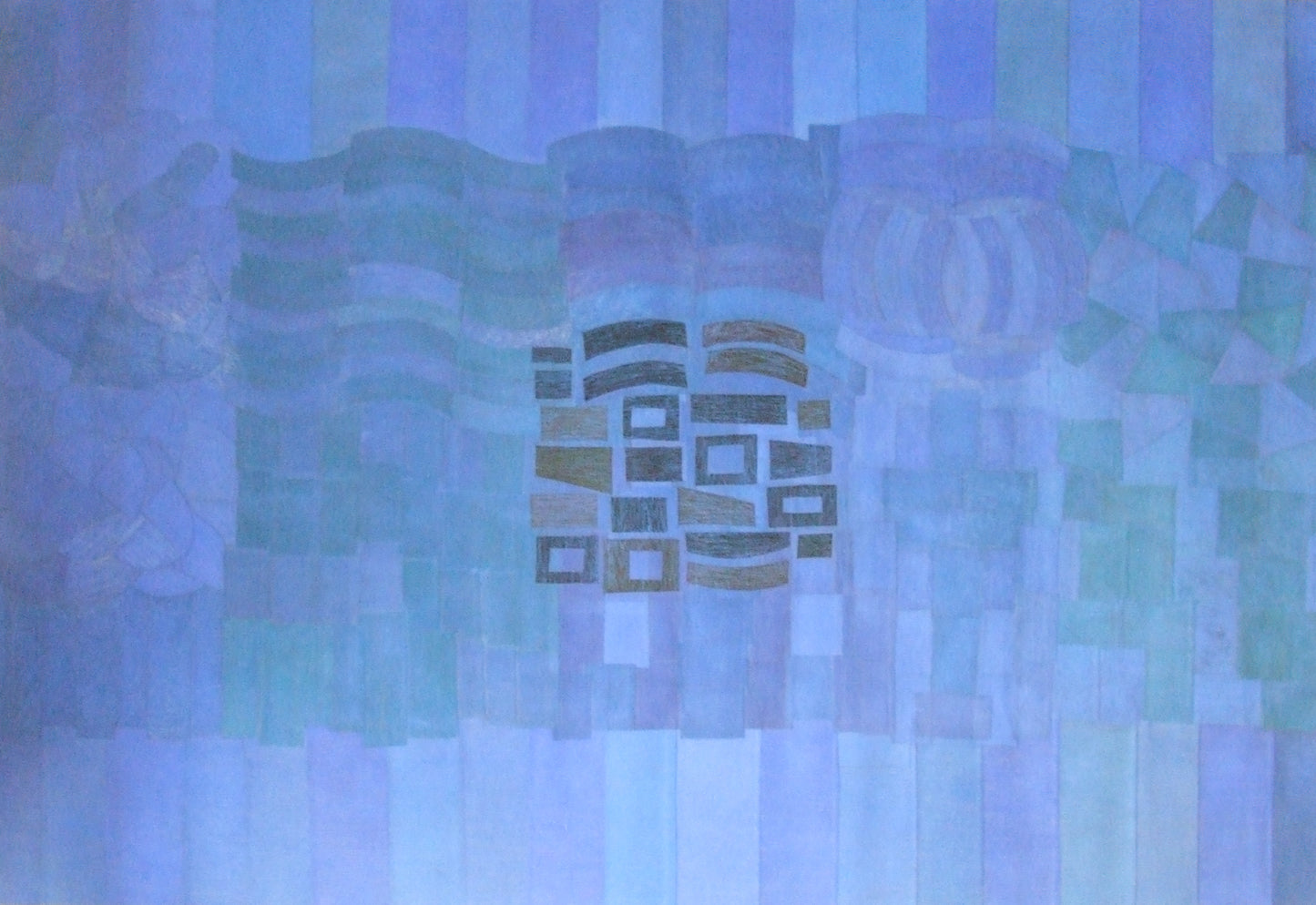 Blue Garden, Painting