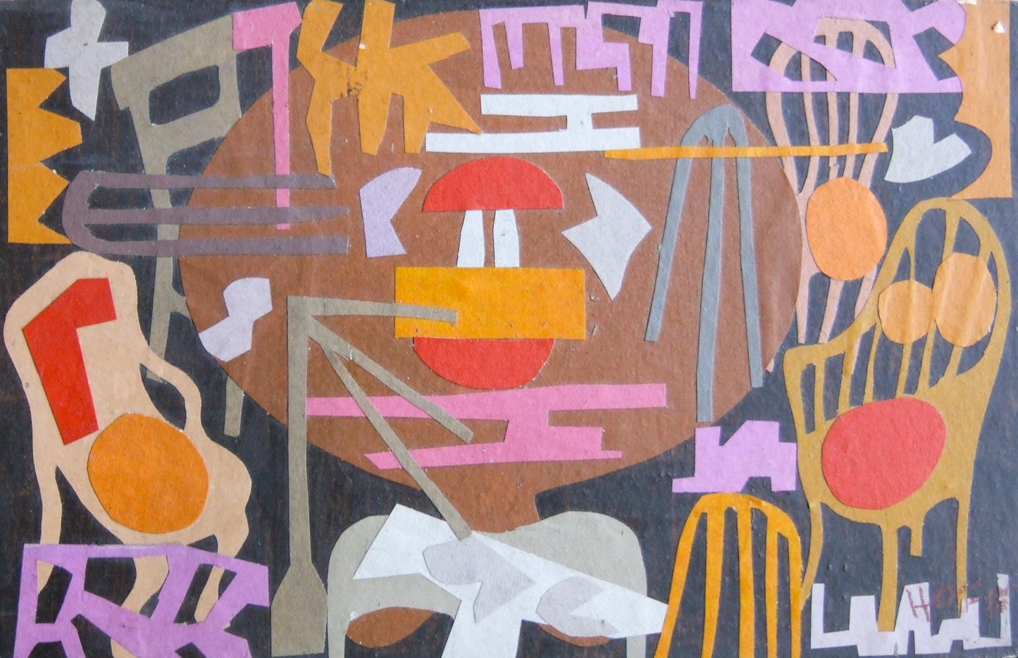 Chairs & Table, Painting