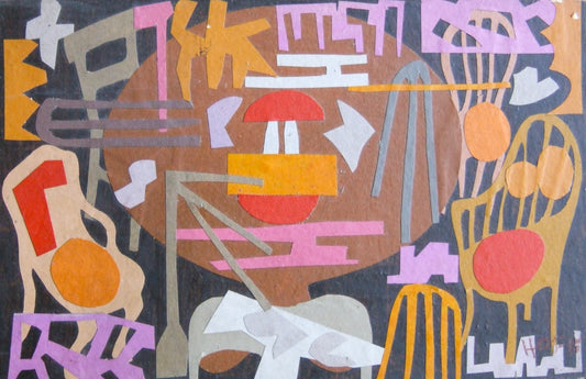 Chairs & Table, Painting