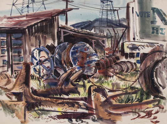 Untitled (The Yard), Painting, 1952