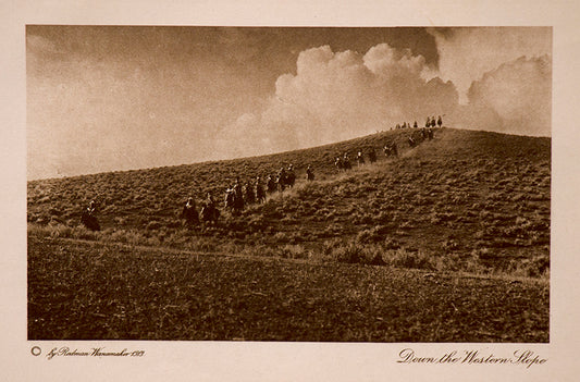 Down the Western Slope, Photogravure, copyright 1913