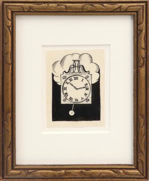 Rockwell Kent, "Pendulum Rhyme", pen, drawing, ink, Art, for sale, Denver, Colorado, gallery, purchase, vintage