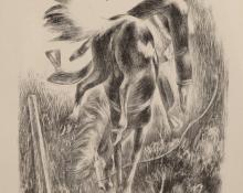 Fletcher Martin, "Untitled (Stormy Weather)", lithograph, c. 1941