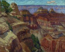 Paul Kauvar Smith, "View from the North Rim (Grand Canyon)", oil, c. 1920