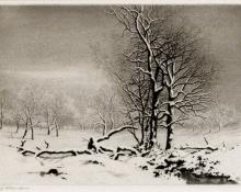 George Elbert Burr, "Winter No. 2", etching, c. 1920