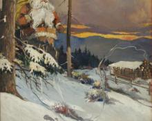 Paul Gregg, "Yuletide", oil on canvas, 1927