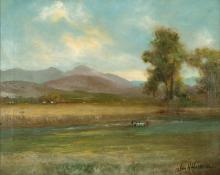 Charles Henry Harmon, "Untitled (Front Range Fields)", oil on canvas, c. 1910