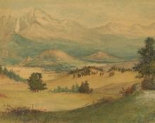 Richard H. Tallant, "Estes Park (Colorado)", watercolor on paper, 1899