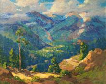 Frank Joseph Vavra, "Platte Canyon Colorado on the Old Leadville Stage Road", oil, 1929