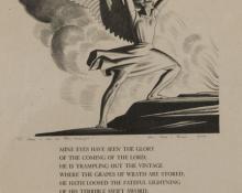 Rockwell Kent, "Glory, Glory Hallelujah", lithograph, 1944