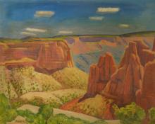 Paul Kauvar Smith, "Colorado National Monument", oil, c. 1940