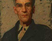 Paul Kauvar Smith, "Untitled (Portrait of a Gentleman)", oil, c. 1930-50