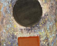 Charles Ragland Bunnell, "Untitled", abstract oil painting, 1960