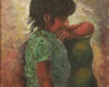 Eugene Loren Waldo, "Untitled (Young Girl)", oil, 1931