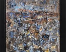 Charles Ragland Bunnell, "Untitled (Abstract)", oil, 1964, for sale purchase consign auction denver Colorado art gallery museum