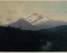 George Elbert Burr, "Mt. Byers, Colorado, No. 10", etching, c. 1915 painting for sale