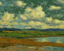 Charles Partridge Adams, "Untitled (Platte River Valley, Colorado)", oil on canvas, c. 1925 painting for sale