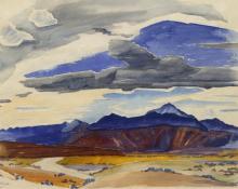 Alfred James Wands, "Colorado", watercolor on paper, c. 1945
