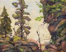 John Edward Thompson, "Untitled (Colorado Landscape)", oil on canvas, c. 1920