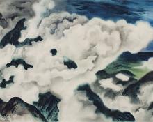Vance Hall Kirkland, "Colorado Clouds", watercolor on paper, 1941