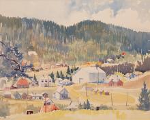 Pauline Hayes Shirer, "Nederland Colorado", watercolor, 20th century