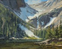 Skip Whitcomb, "Spring, Dream Lake (Rocky Mountain National Park)", oil, 2013