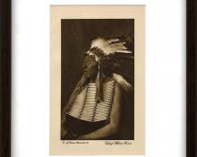 Joseph Dixon photogravure, The Final Trail, vintage, wanamaker, antique photo, Sioux, Cheyenne, Vanishing Race, Feather Bonnet, horse, Plains Indian