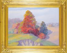 Anna Elizabeth Keener, "Marion, Indiana", oil, circa 1930 painting for sale purchase consign auction art gallery denver colorado historical sandzen student