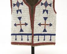 Plains Sioux indian beaded vest 19th century Native American Indian antique vintage art for sale purchase auction consign denver colorado art gallery museum