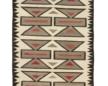 vintage Trading Post Rug, Navajo, circa 1920 19th century Native American Indian antique vintage art for sale purchase auction consign denver colorado art gallery museum