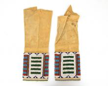Leggings (Child's), Cheyenne, last quarter of the 19th century Native American Indian antique vintage art for sale purchase auction consign denver colorado art gallery museum