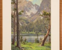 Elsie Haynes, "Untitled (Colorado Lake)", pastel painting fine art for sale purchase buy sell auction consign denver colorado art gallery museum