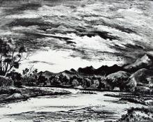 Adolf Arthur Dehn, "Fountain Creek", lithograph