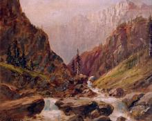 Charles Henry Harmon, "Toltec Gorge", oil, c. 1910
