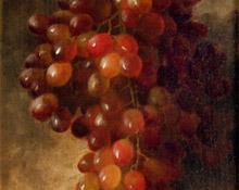 Morston Constantine Ream, "Untitled (Still Life with Grapes)", oil, c. 1890