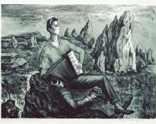 Peppino Gino Mangravite, "Young Man Who Went West", lithograph, c. 1940