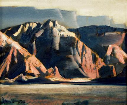 Paul Lauritz, "Oak Creek Canyon, Arizona", oil, c. 1940