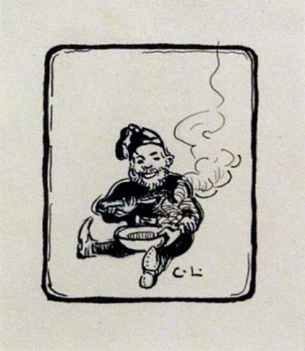 Carl Eric Olaf Lindin, "Untitled (Gnome)", ink on paper, c. 1920