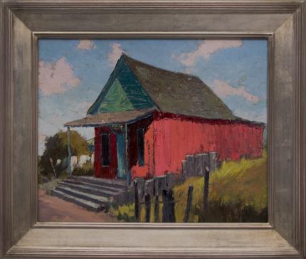 Jon Blanchette, "Joss House, Mendocino (California)", oil painting fine art for sale purchase buy sell auction consign denver colorado art gallery museum