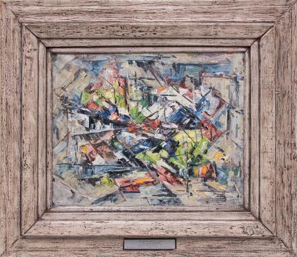 Charles Ragland Bunnell, "Untitled (Colorado Mining District)", oil, 1951 painting fine art for sale purchase buy sell auction consign denver colorado art gallery museum   