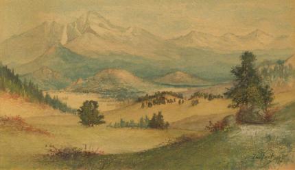 Richard H. Tallant, "Estes Park (Colorado)", watercolor on paper, 1899